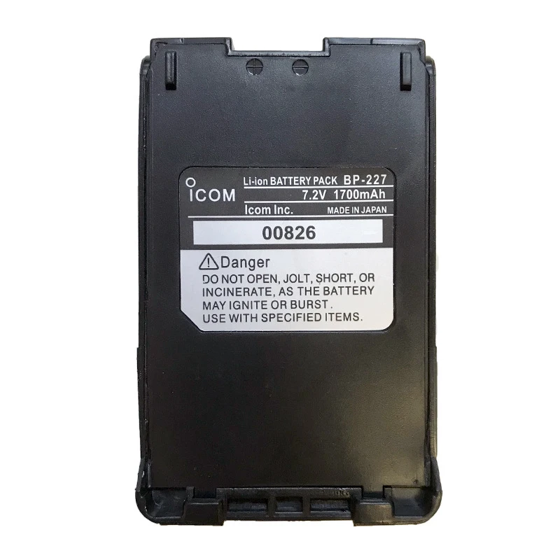 BP-227 Walkie Talkie Li-ion Battery 1700mAh For ICOM IC-M88 IC-M87 IC-V85 IC-F50 IC-50V IC-51 IC-F60 IC-F51 IC-F61 Two Way Radio