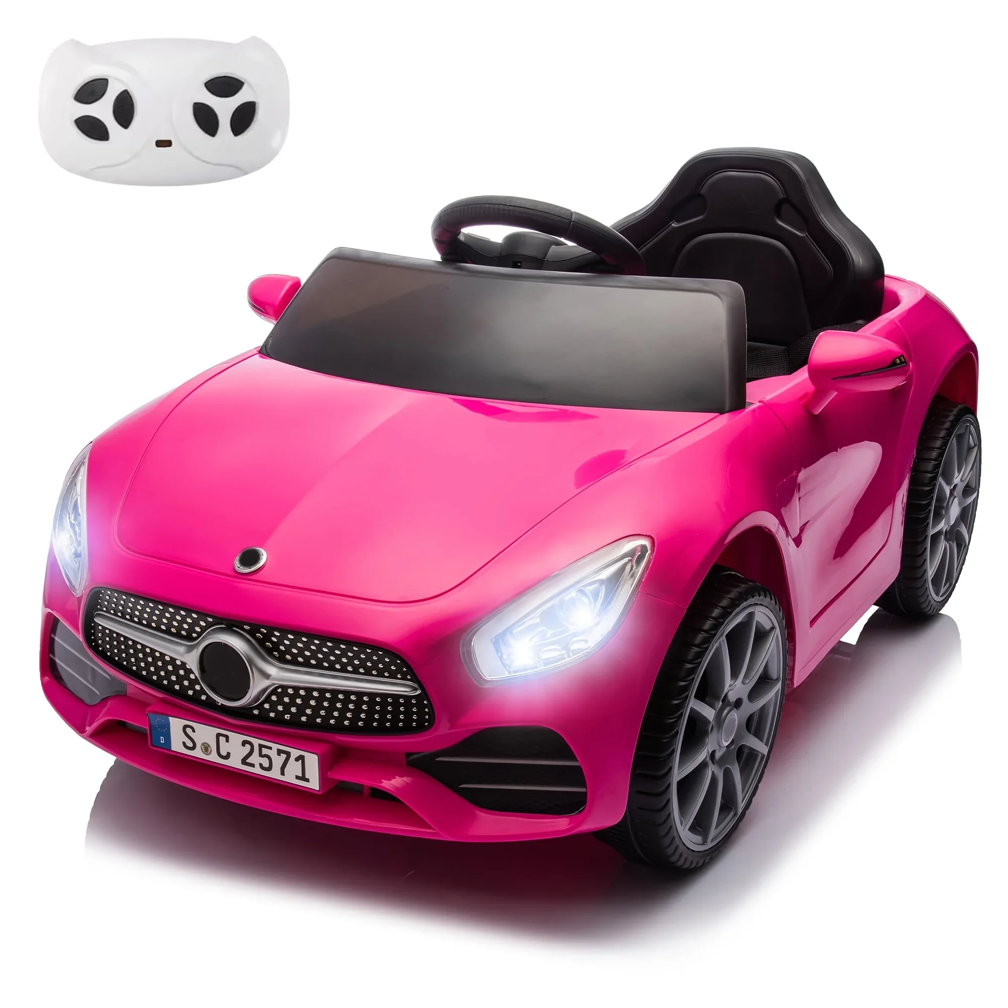 12V Kids Ride-on, 4-wheel Suspension, Motorized Display, Music, Volume Control, MP3, USB, For Kids From 3 Years Old