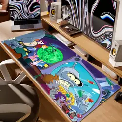 Cartoon Mouse pad F-Futurama Mousepad Office Large xxl 900x400mm Mouse PC Computer Game Keyboard Rubber Anti-Slip Mice Mat