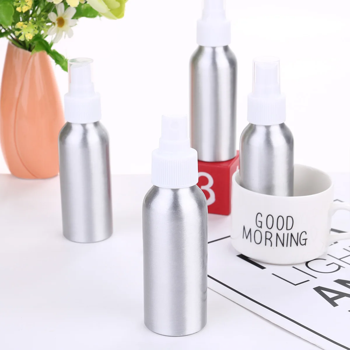 

10pcs Spray Bottle Aluminum Travel Liquid Container Refillable Refillable Perfume Bottle Perfume Mini Lightweight