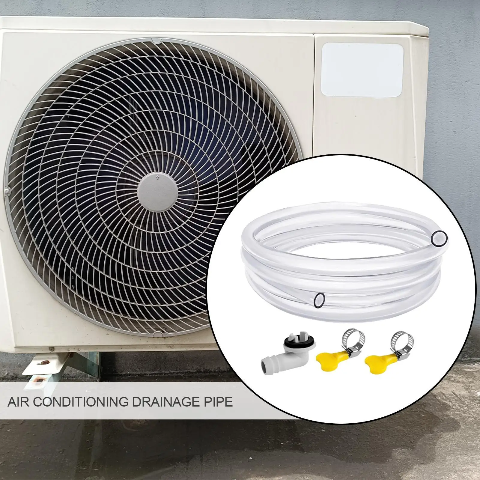10ft Air Conditioner Drain Hose Kit Leak-proof AC Drain Pipe Replacement for Mini Unit Window Air Conditioning Accessories
