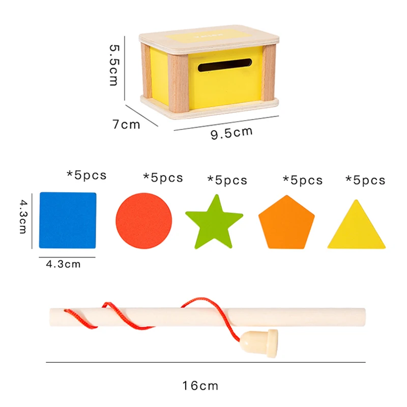 Baby Montessori Kleur Vorm Sorteren Speelgoed Houten Fijne Motoriek Zintuiglijke Muntautomaat Magnetische Matching Games Educatief Speelgoed