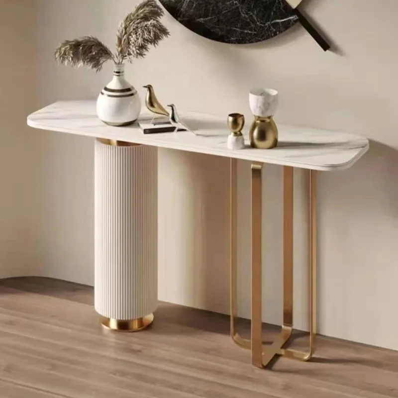 

Modern Design Home Living Room Furniture Corridor Stainless Steel Console Table