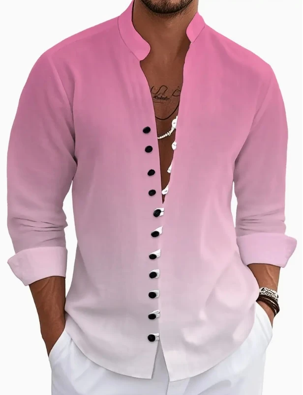 

Men's Fashion Long Sleeve Shirt Button Shirt Beach Casual Animal Shirt High Quality Comfortable Fabric Top