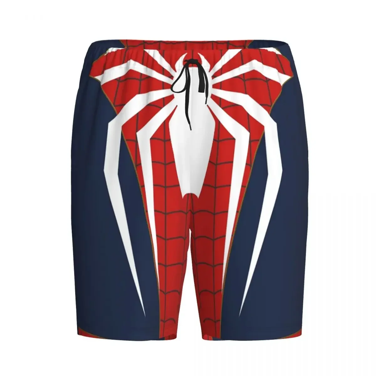 Custom The White Man Web Graphic Pajama Bottoms for Men Lounge Sleep Shorts Stretch Sleepwear Pjs with Pockets