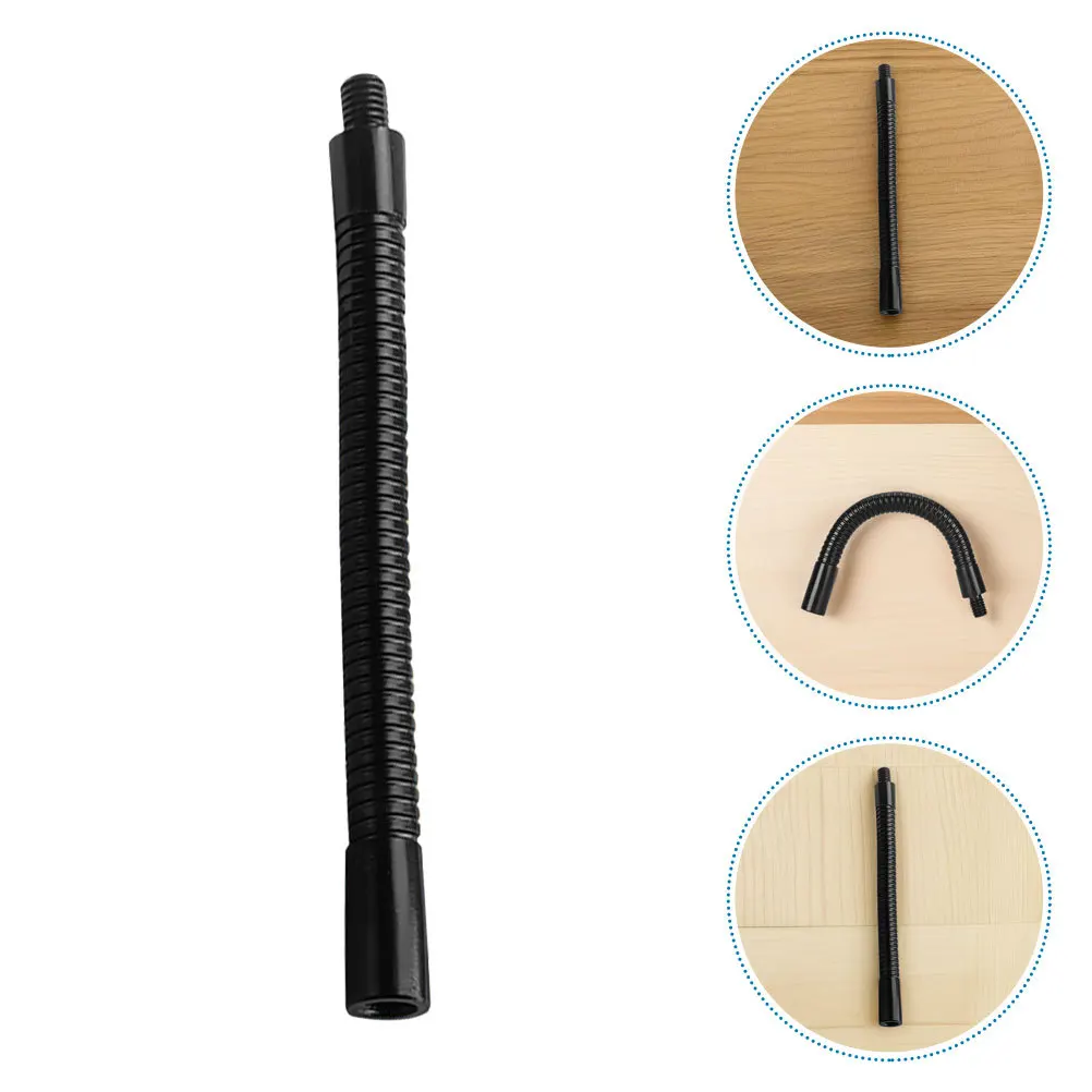 

2Pcs Black Gooseneck Mic Stand Extension Hose Flexible Adjustable Microphone Arm Adapter Studio Stage Recording