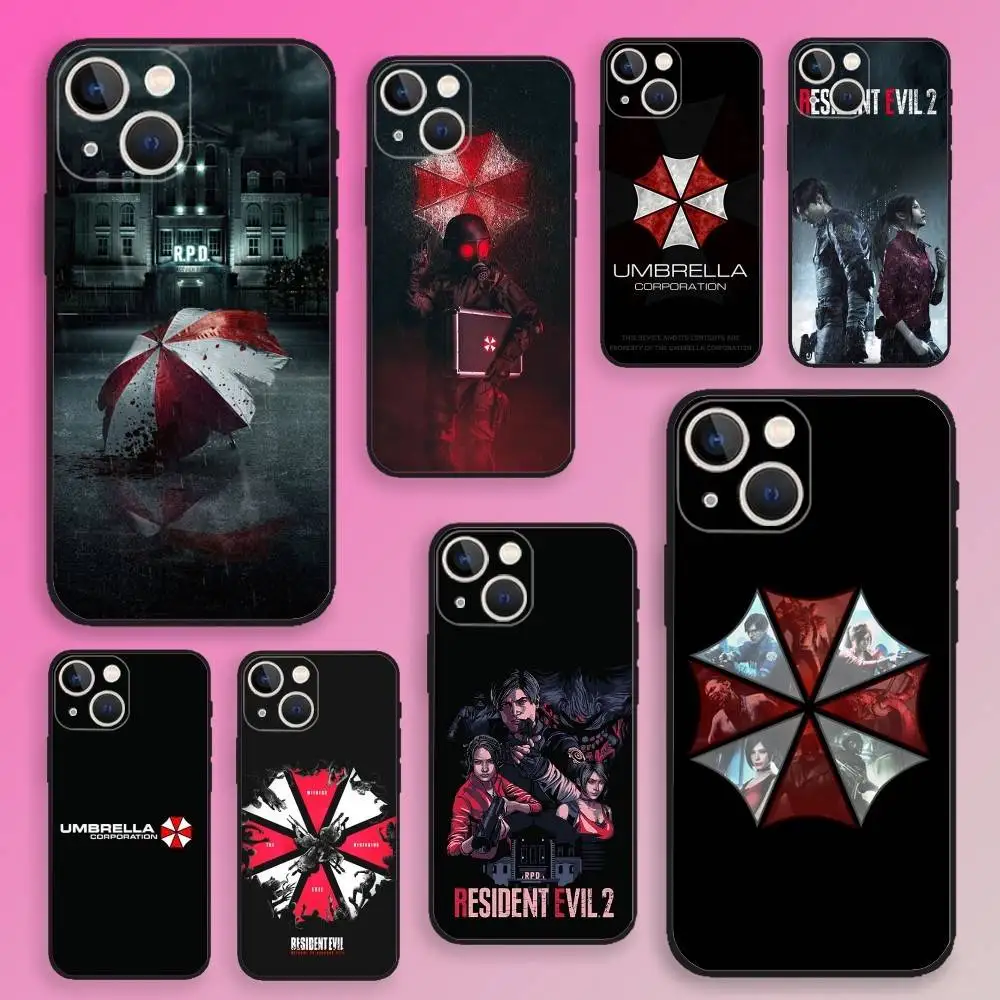 

Game R-Resident E-Evil Phone Case For iPhone 16,15,14,13,12,11,Plus,Pro Max,XS,X,E,SE,Mini Soft Silicone Black Cover