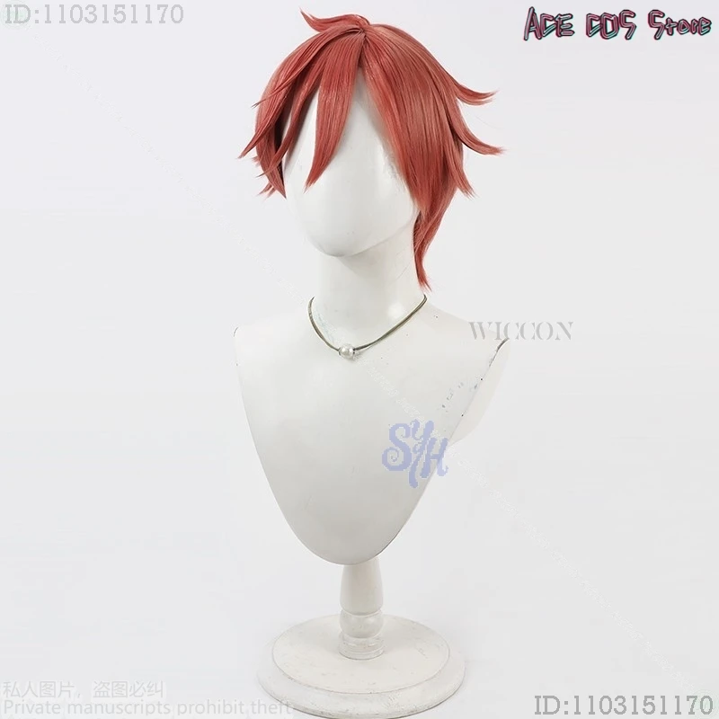 أنيمي توغين أنكي تأثيري كيويا أورانزاكا زي أحمر شعر مستعار قصير الشعر الاصطناعية مقاومة للحرارة هالوين عيد الميلاد حفلة لعب الأدوار #4