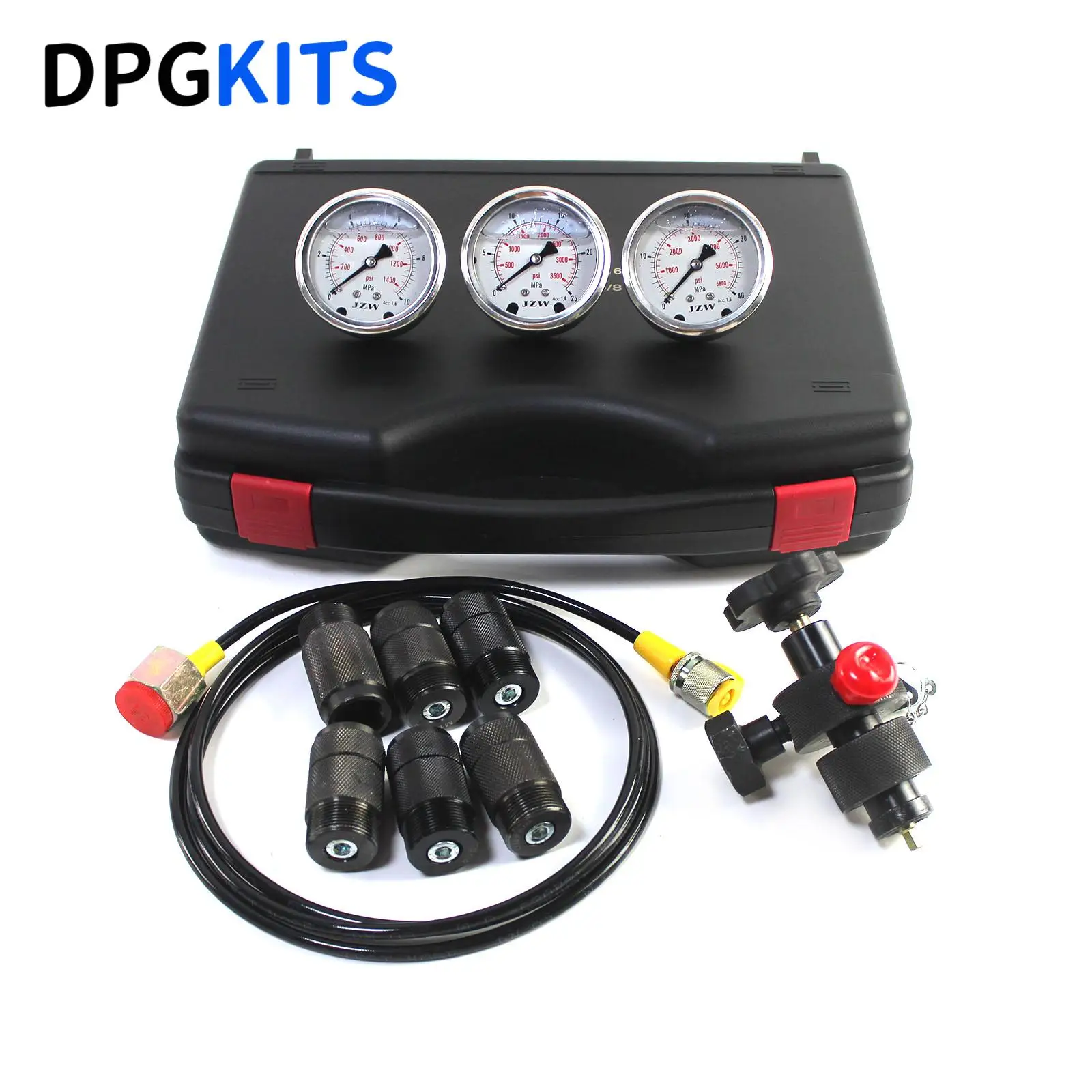 

10 МПа/25 МПа/40 МПа Тестовый комплект гидравлического манометра Гидравлический азотовый аккумулятор Система зарядки Датчик