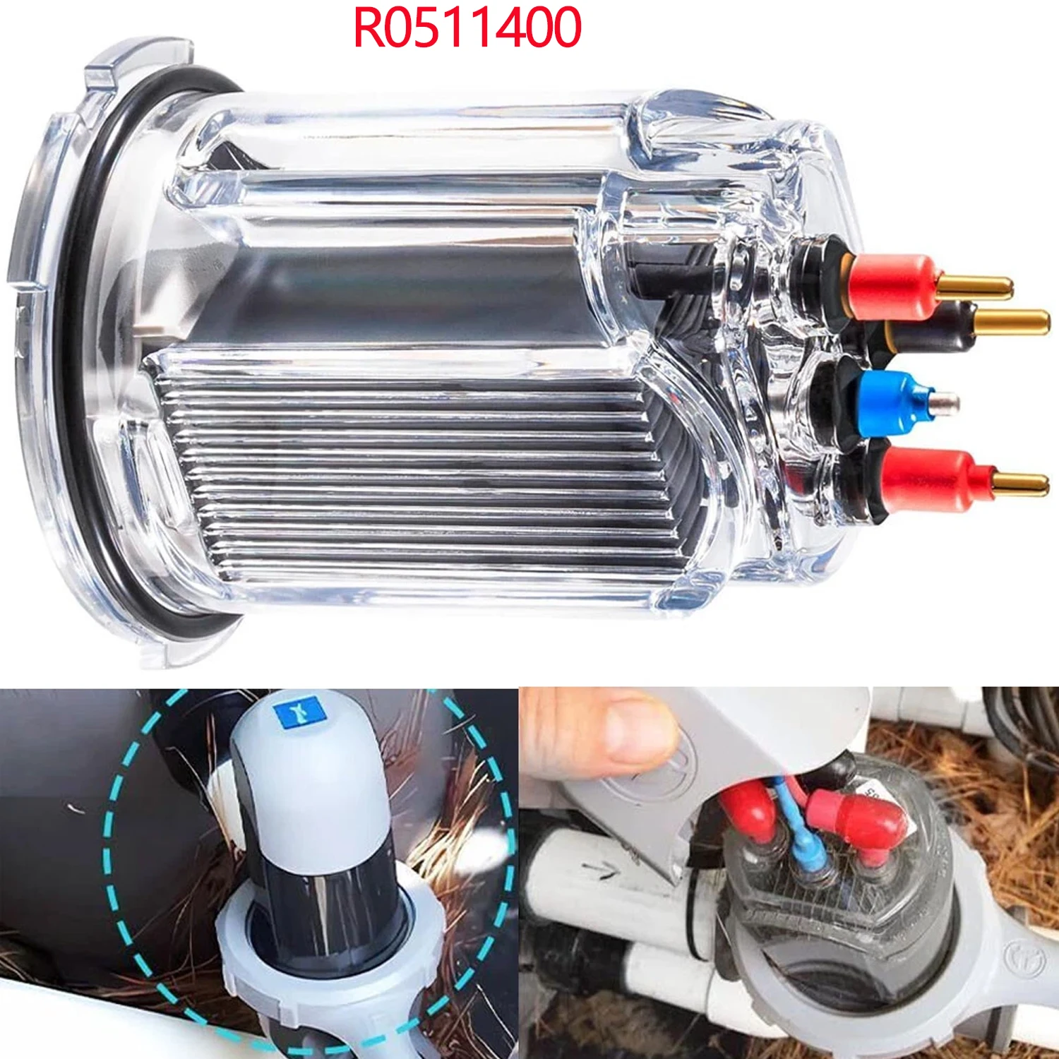 

Zodiac R0511400 35, электрод для Zodiac Jandy AquaPure Ei, электронный генератор хлора соленой воды APURE35/APURE35PLG