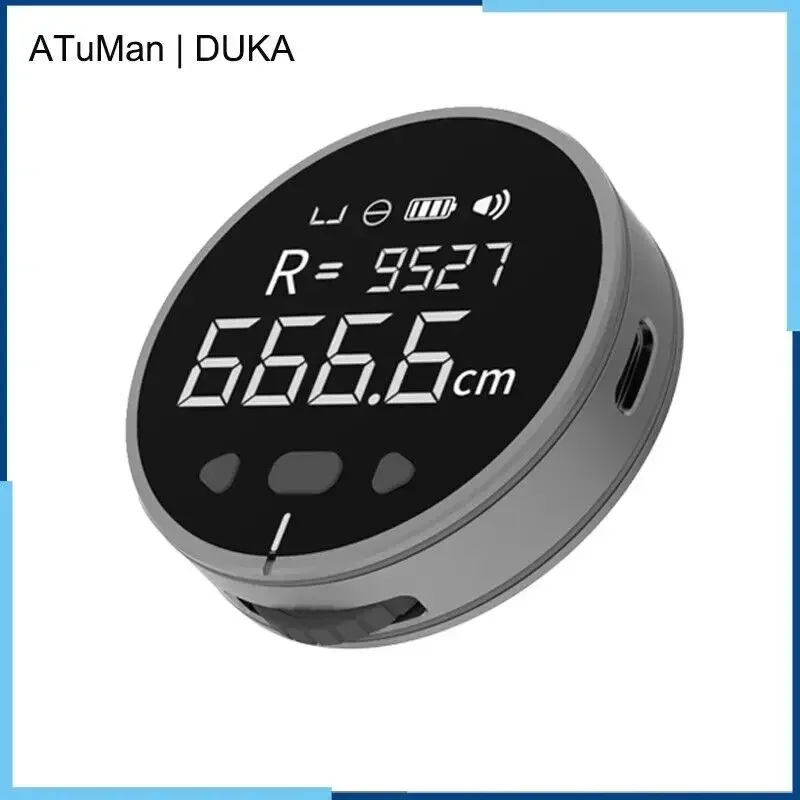 DUKA ATuMan Little Q Electric Ruler Mini Rolling Measure Tools Digital Tape Measure Curve Object Distance Meter LCD Display