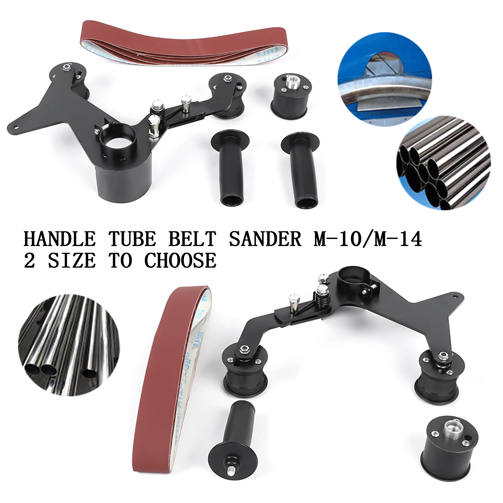 Belt Sander Pipe Sander Grinding Machine Attachment Kit M10/M14 Connector