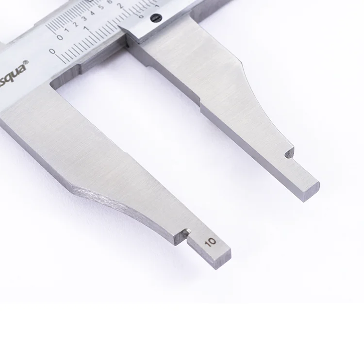 Dasqua High Quality 0-300mm 0-500mm 0-600mm 0-1000mm Stainless Steel Analog Vernier Caliper Large Size Caliper With Long Jaw