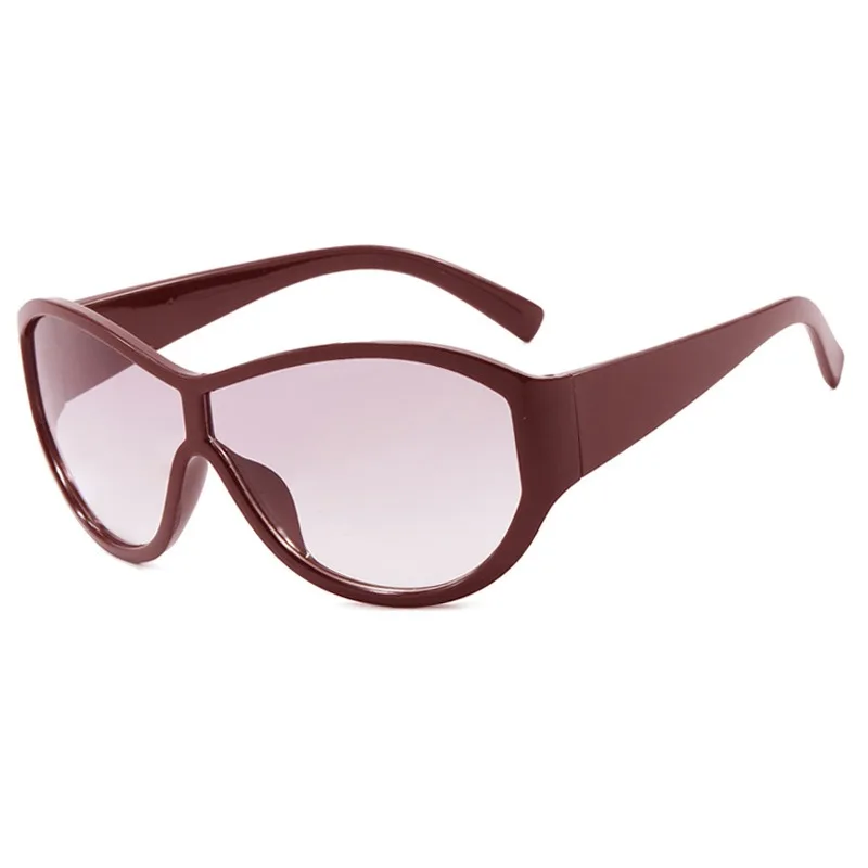 Y2K Sunglasses European and American Large Frame Fashion Cycling Windproof Sun Glasses Retro slimming Sunscreen Eyewear