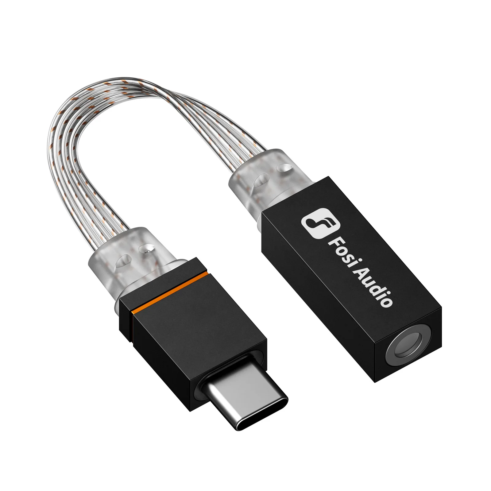 FosiAudio D2 decoder adapter CX31993 small tail typec to 35mm audio headphone cable