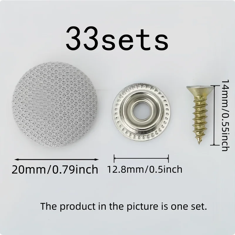 No Glue Required Roof Liner Fasteners 33 pcs, perfect for SUV Headliner Fixing, Universal Car SUV Fit