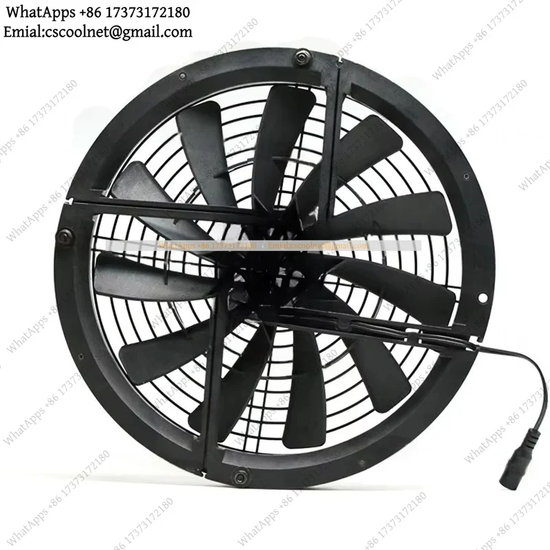 JS02 25cm Large Air Volume 12V RV Ventilation Exhaust Cooling Fan 25030