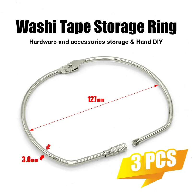 D-Ring Screw Lock 3Pcs 3.8x127mm (5
