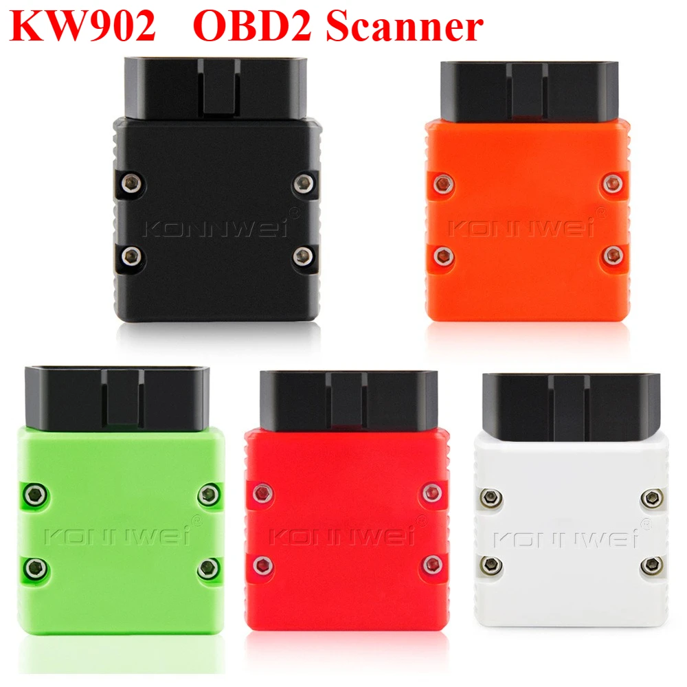 KONNWEI KW902 ELM327 V1.5 Bluetooth 5.0 OBD2 Scanner ELM 327 PIC18F25K80 Engine Check Car Scanner OBD 2 Diagnotic Code Reader
