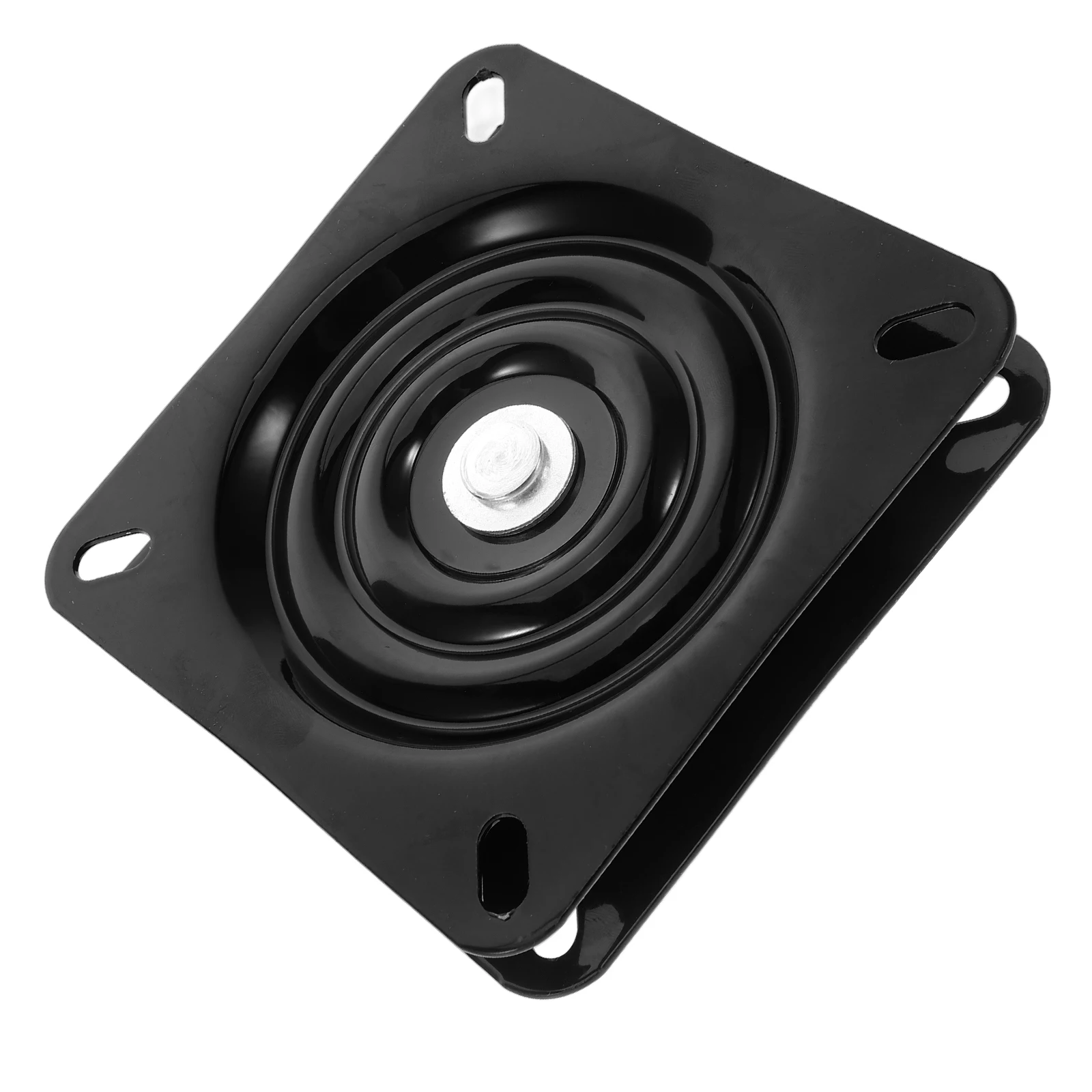 

Swivel Base Chairs Mechanism 127x20mm Black Square Iron Turntable Furniture Seat Parts Replacement Bar Stool Plate