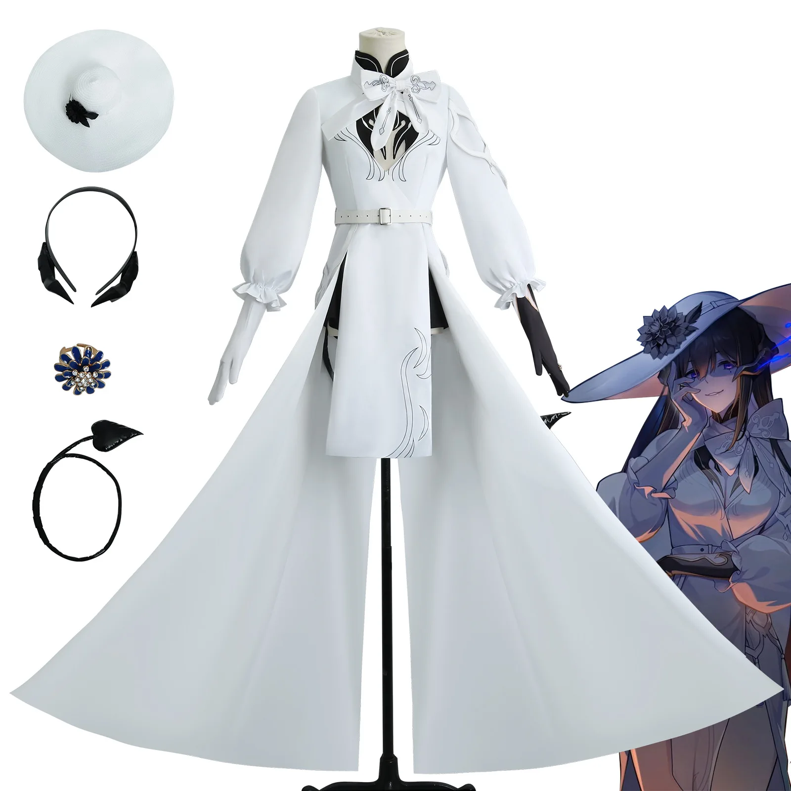 

Collapse Star Dome Railway Cos Clothes Dahlia Constance Cosplay Clothing Two-dimensional Animation Clothing C Clothes