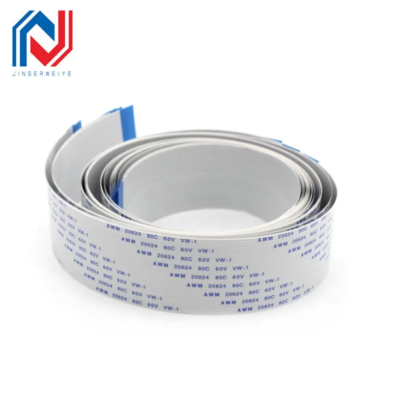 0.5/1.0mm Pitch 500mm 50cm FPC FFC Flexible Flat Cable AWM 20624 80C 60V VW-1 Ribbon Wire 4/6/8/10/12/14/16/20/26/30/40/50/60Pin