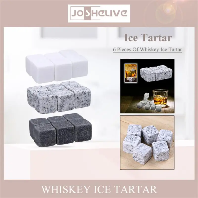 Natural Granite Whiskey Wine Stones Sipping Ice Cube Whisky Stone Wine Rocks Cooler Wedding Gift Favor Christmas Bar Accessories