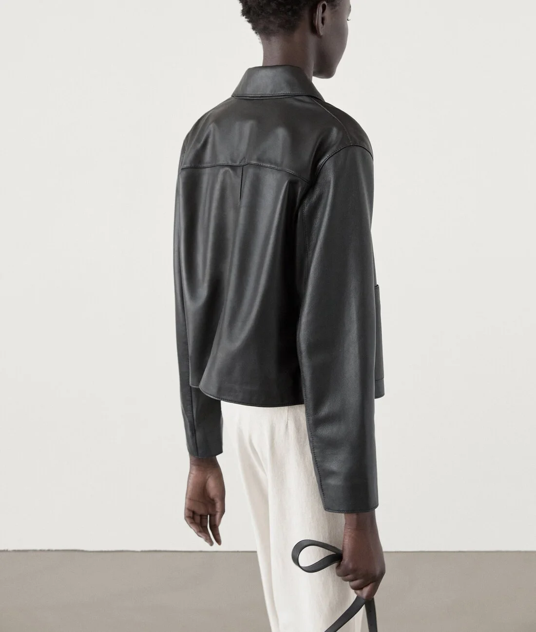 Ele Bla PU Pelle Jaet ort Capispalla per donna Primavera Nuovo arrivo Faionable Busin Sle Lungo Sve Colletto