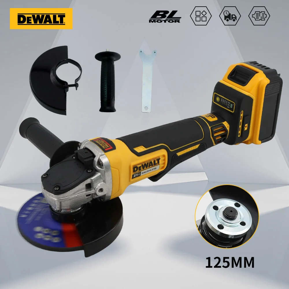 DEWALT DCG406 100/125mm smerigliatrice angolare 20V batteria Brushless Maglev macchina per il taglio dei metalli lucidatrice utensile elettrico