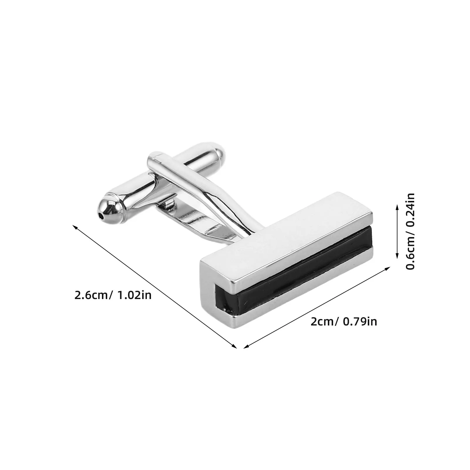 1Pair Modern French Cufflinks Mens Cuff Links for Shirt Elegant Design Long-Lasting Shine Business Formal Evening Groom Cufflink