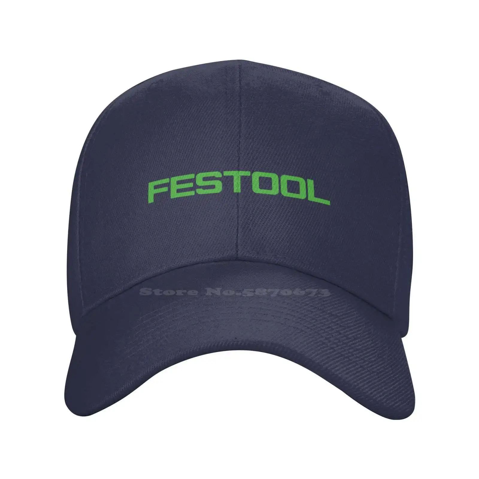 Festool Logo Print Graphic Casual Denim cap Knitted hat Baseball cap