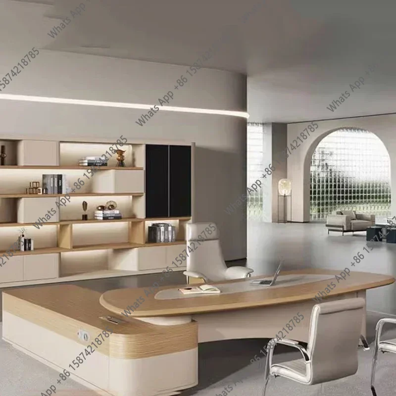 

Роскошный офисный стол: современный, элегантный, простой, практичный, модный, большой. Мебель для офиса.