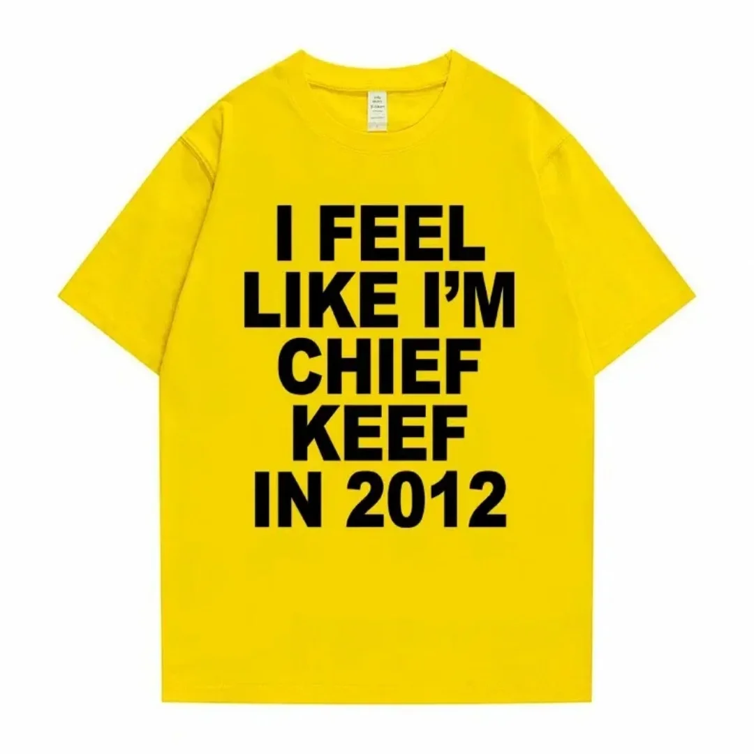 2012 أشعر أنني رئيس كيف الجرافيك تي شيرت الصيف موضة الترفيه تنوعا القطن الخالص الرجال والنساء Y2K تي شيرت #6