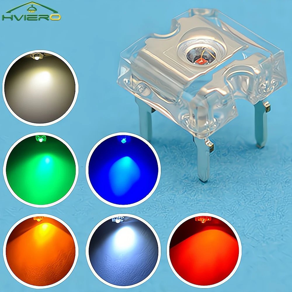 

2000/4000PCS LED White Red Blue Green Yellow 3mm Piranha Super Flux Diode Dome Wide Angle Bright DIY Decor Leds Diodes Lamp Bulb