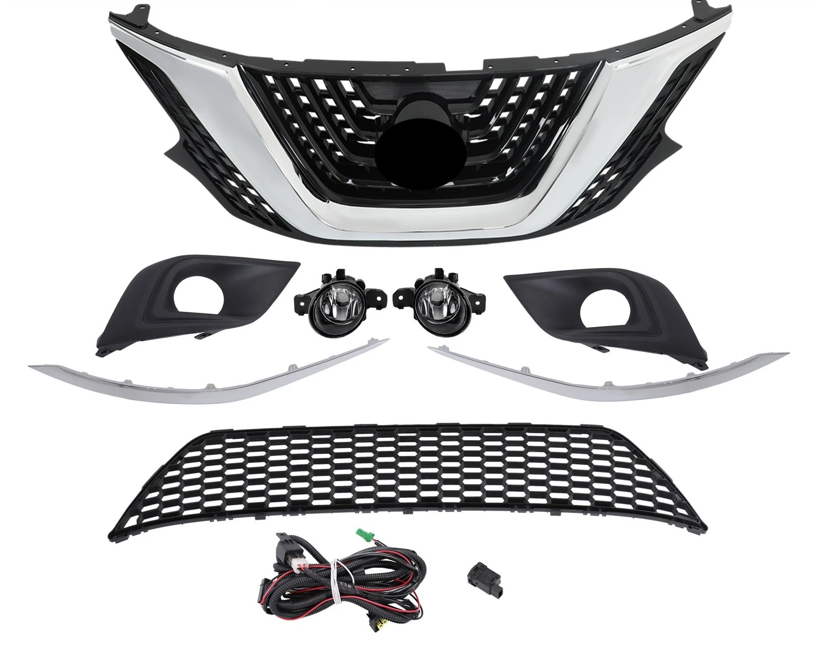 Upper Grille Molding And Foglights Assembly NI1200278 For Nissan Murano 15-2018