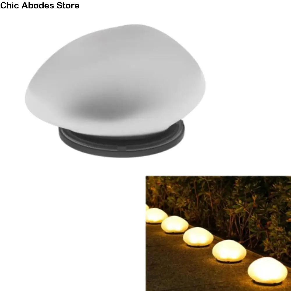 

Cobblestone Shaped Solar Stone Lamp Energy Saving Waterproof LED Solar Light Solar Powered Auto on/Off Solar Landscape Light