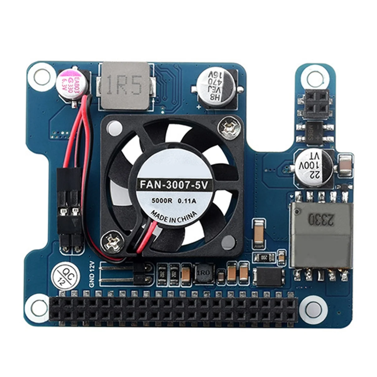 Imagem -03 - Placa de Expansão com Ventilador para Raspberry pi Poe Hat 802. 3af em Gpio 5v 12v