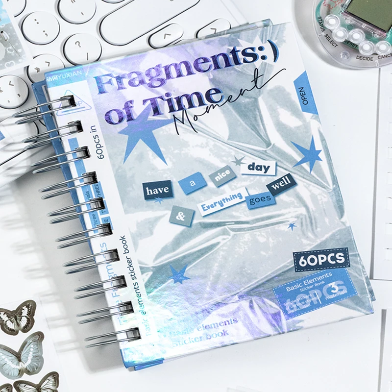 

Mr Paper 1 стиль 60 шт./мешок время кусок катушка вырезанная пленка наклейка книга DIY творческий справочник материал фоторамка скрапбук календарь