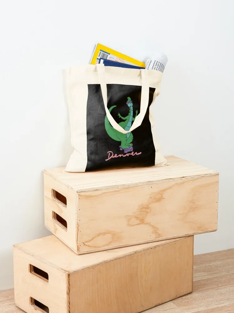 Denver the Last Dinosaur Tote Bag Big bag Gift bags canvas shopping bag supermarket folding