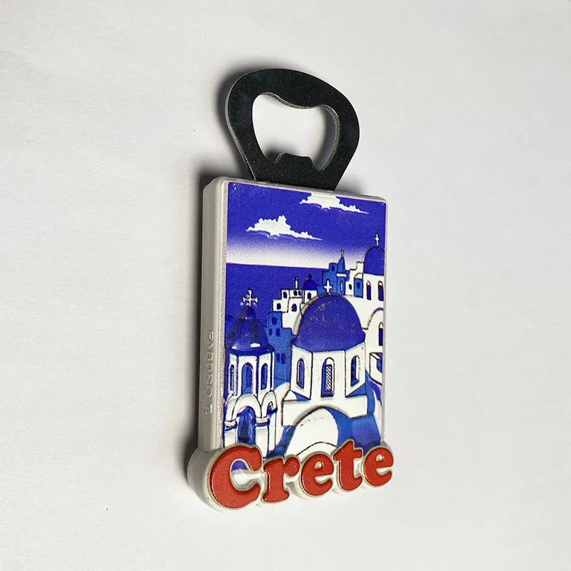 Greek souvenirs Home decor Santorini Bottle opener 3D stereo fridge Sticker Collection arts and crafts gifts