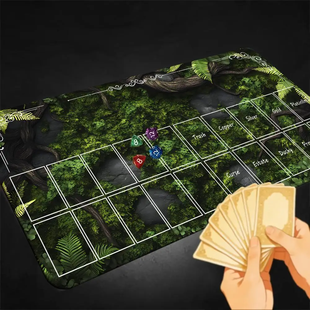 Green Scenic Magic Card Battle Mat TCG Playmat Anti-Slip Gathering Gaming Mats Board pad for OCG Gaming Office Desk Accessories