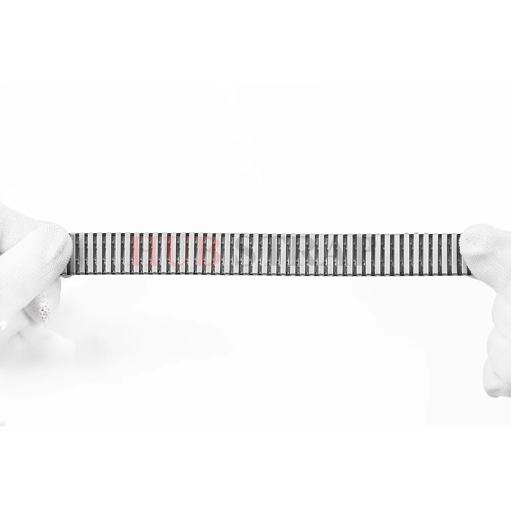 X/M/L/XL تمتد الفولاذ المقاوم للصدأ حزام (استيك) ساعة المعادن التوسع حزام مطاط 18-22 مللي متر العالمي الرجال النساء حزام استبدال سوار