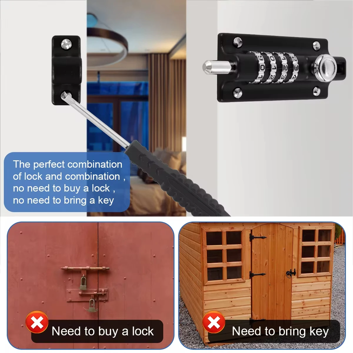 Recodeable Combination Locking Bolt Cam Lock Password Mechanical Lock Digital Drawer Zinc Alloy Lock Door Lock