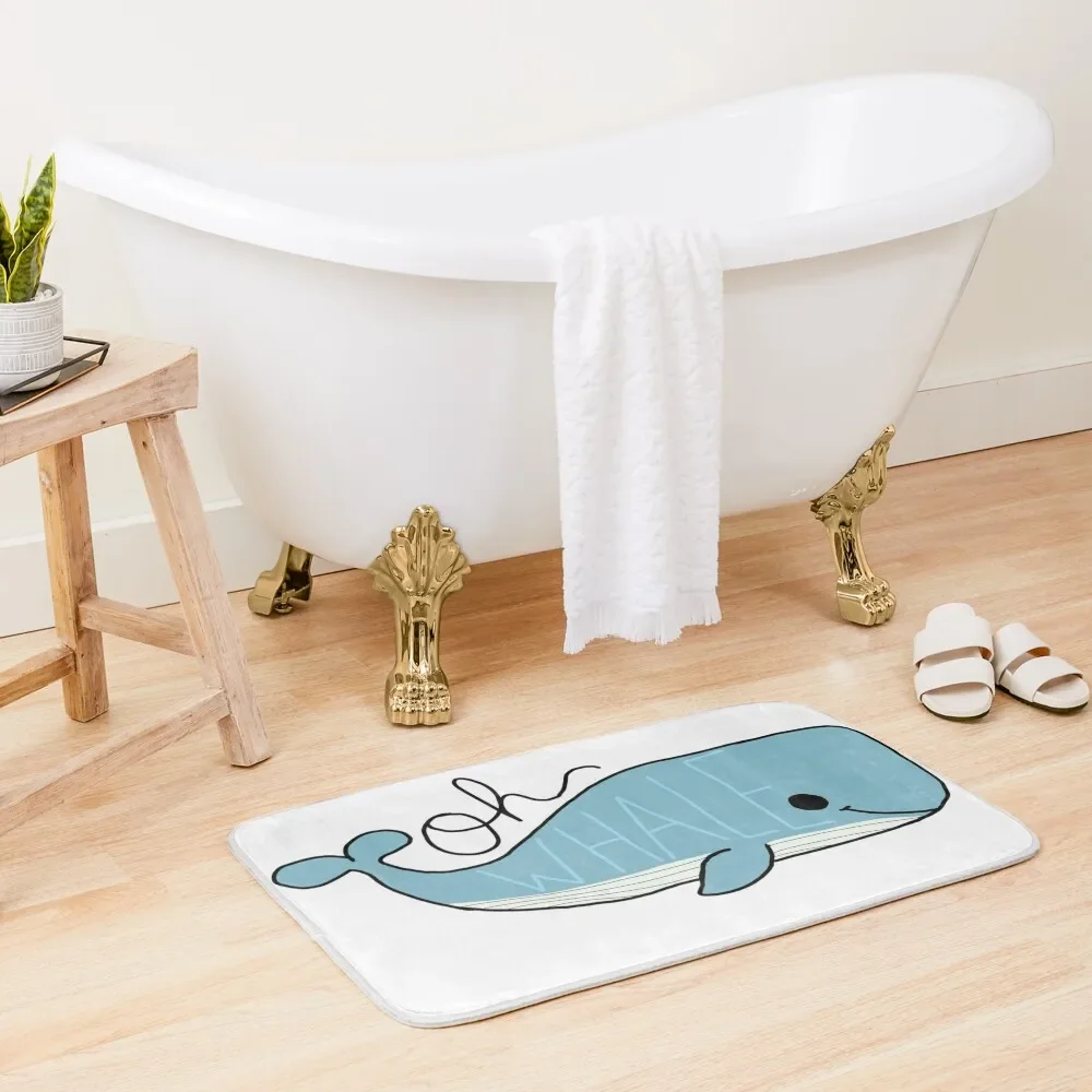 

Oh Whale! Bath Mat Toilet Accessories Bathroom Carpet Bathroom Mat