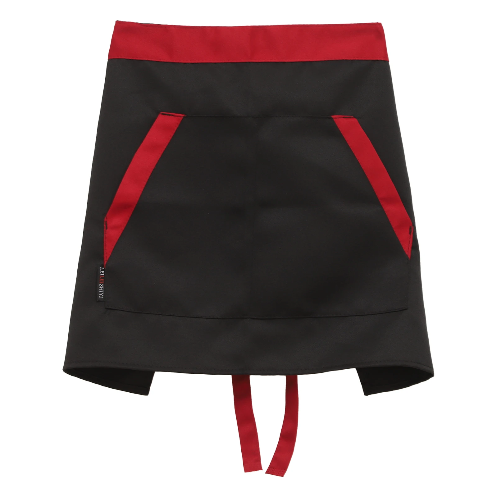 

1Pc Waterproof Kitchen Apron Women Men With Pockets Cleaning Pinafore Restaurant Cafes Shop Waiter Half Body Apron Work Uniforms