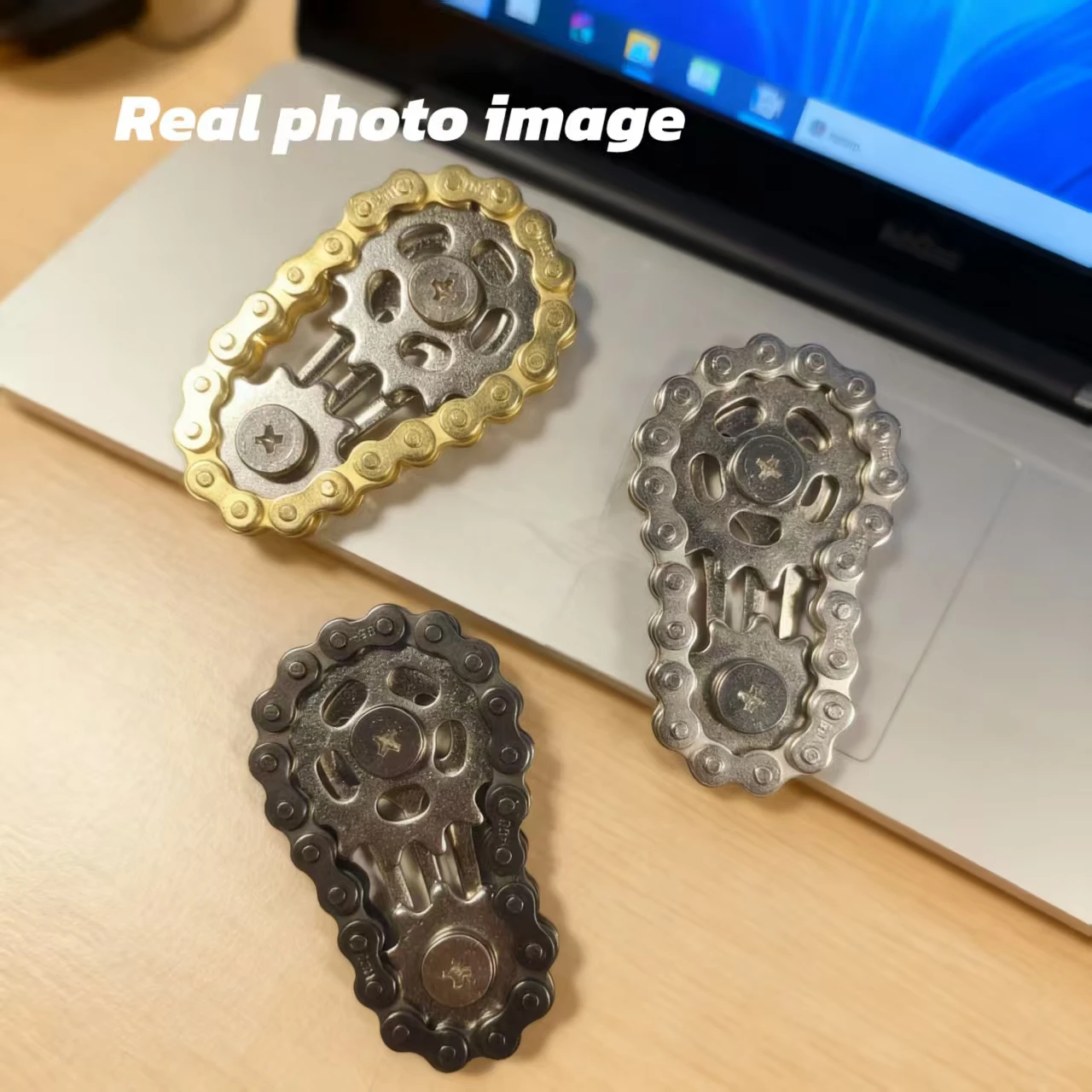 Kette Zahn Mechanische Schwungrad Fidget Spinner Antistress Angst Metall Fahrrad Ketten Spinner EDC Spielzeug für Kinder Erwachsene Hand Spielzeug