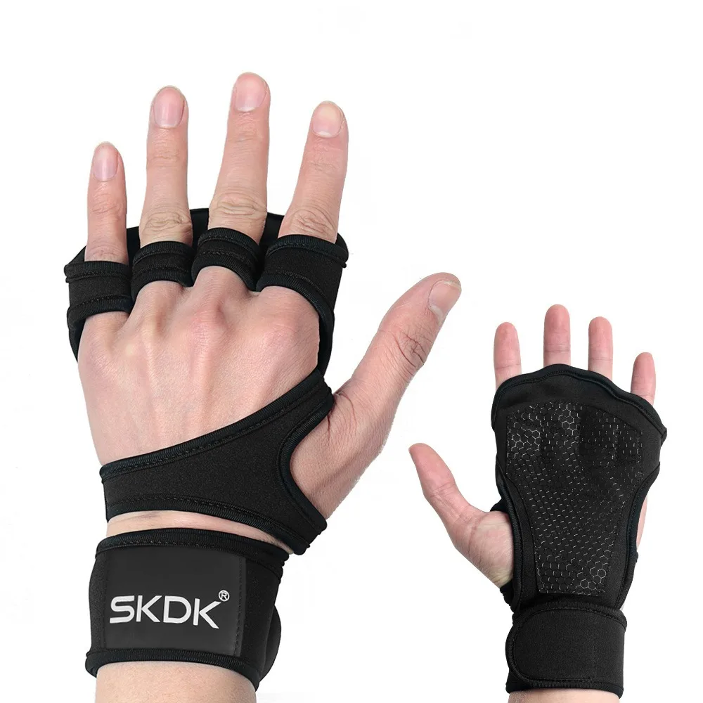 

Thicken Weight Lifting Gloves Non-slip Wear-resistant Cycling Motorcycle Gloves Durable Adjustable Half Finger Workout Gloves
