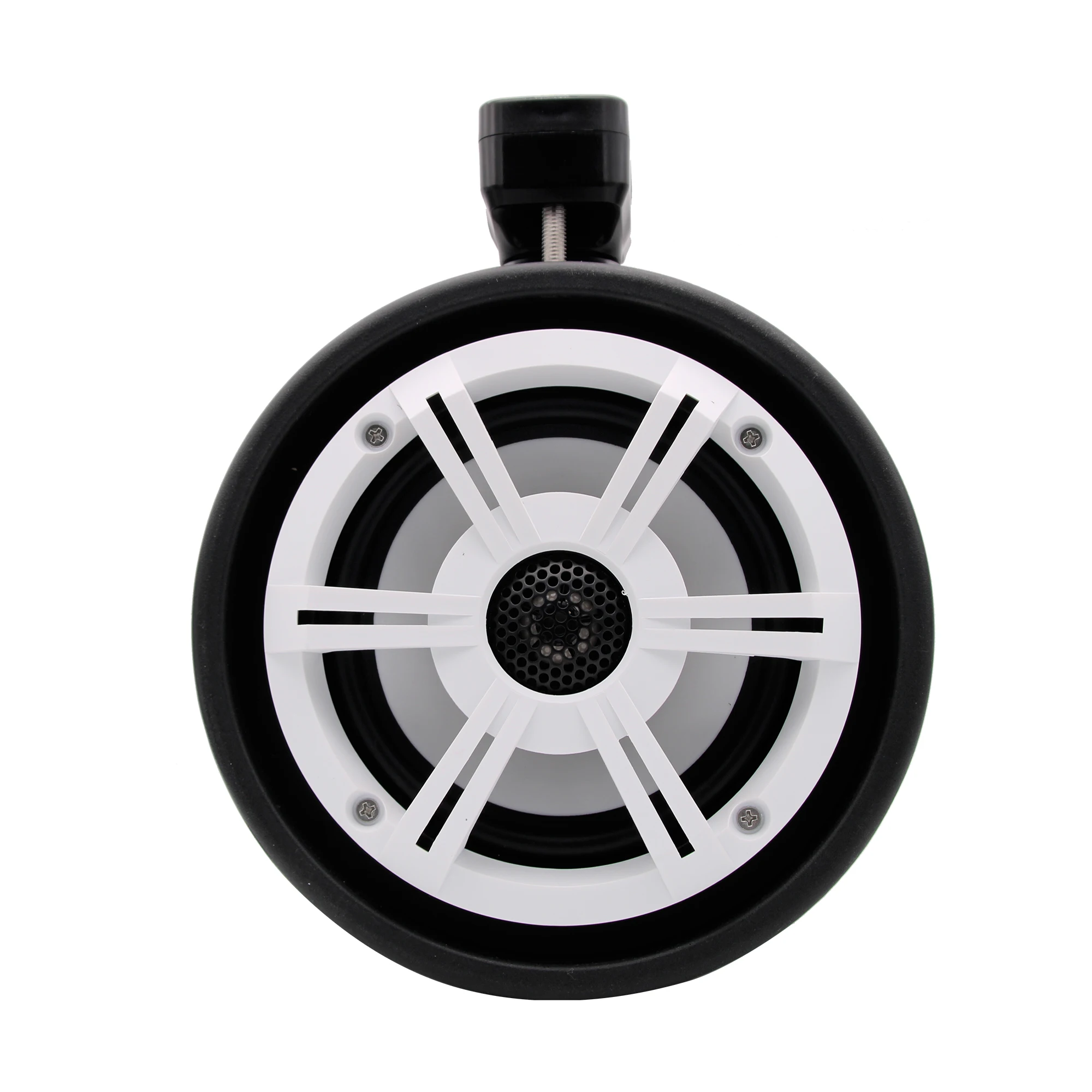 6.5 Inch IP66 Waterproof Bluetooth Tower Speaker LED Light Black Marine Audio For Wakeboard Boat ATV UTV Water Ski Vessel