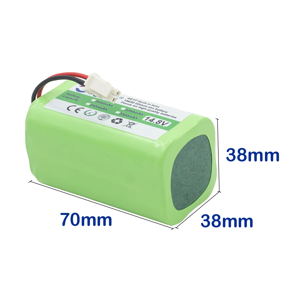 Gegeng 14.8V/14.4V 4S1P 2600mAh Vacuum Cleaner Battery for POLARIS/Liectroux/Conga Excellence/XIAOMI MIJIA/ILIFE/RoboVac/Deebot