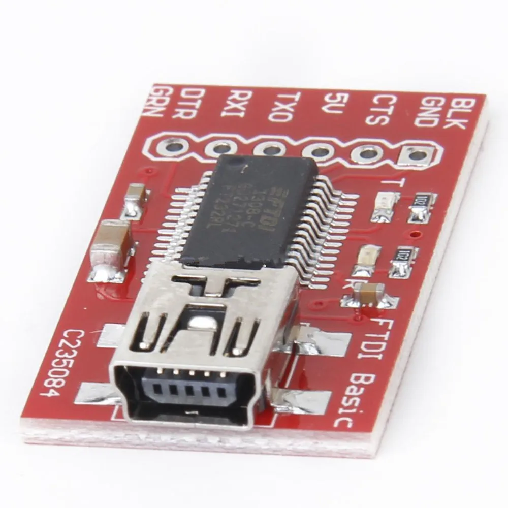 FT232RL FTDI USB 2.0 zu TTL Serieller Adapter Modul Entwicklungsboard Mini-USB-Schnittstelle 3.3V 5V für Arduino mit Pin – Detail 6